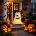 thumbnail image 4 of Light Up Ghost Candy Bowl, Remote Control LED Animated Treat Stand, Front Porch Spooky Candy Container, Bowl for Halloween Trunk Or Treat Front Porch, 4 of 6