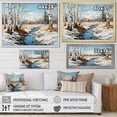 thumbnail image 4 of Designart "Birch Woods Winter II" Tree Birch Floater Framed Wall Art Print, 4 of 7