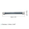 thumbnail image 2 of Metal Interno Flexible Marco - 10uds 120mm/4,7" Bolso Bisagras Resorte Clips para Moneda Bolsa Costura Monedero Fabricación Bricolaje, 2 of 6