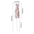thumbnail image 3 of PEIBang Easter Flocked Bunnies Picks,Faux Rabbit Picks Decorative Spring Stems for Easter Basket,Bouquets,Floral Arrangement,Centerpiece,Wreath, 3 of 6