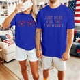 thumbnail image 2 of LINGLANG Women's Just Here For The Fireworks T-Shirt 4th of July Independence Day Patriotic Graphic Tee Casual Short Sleeve Crewneck Top, 2 of 5