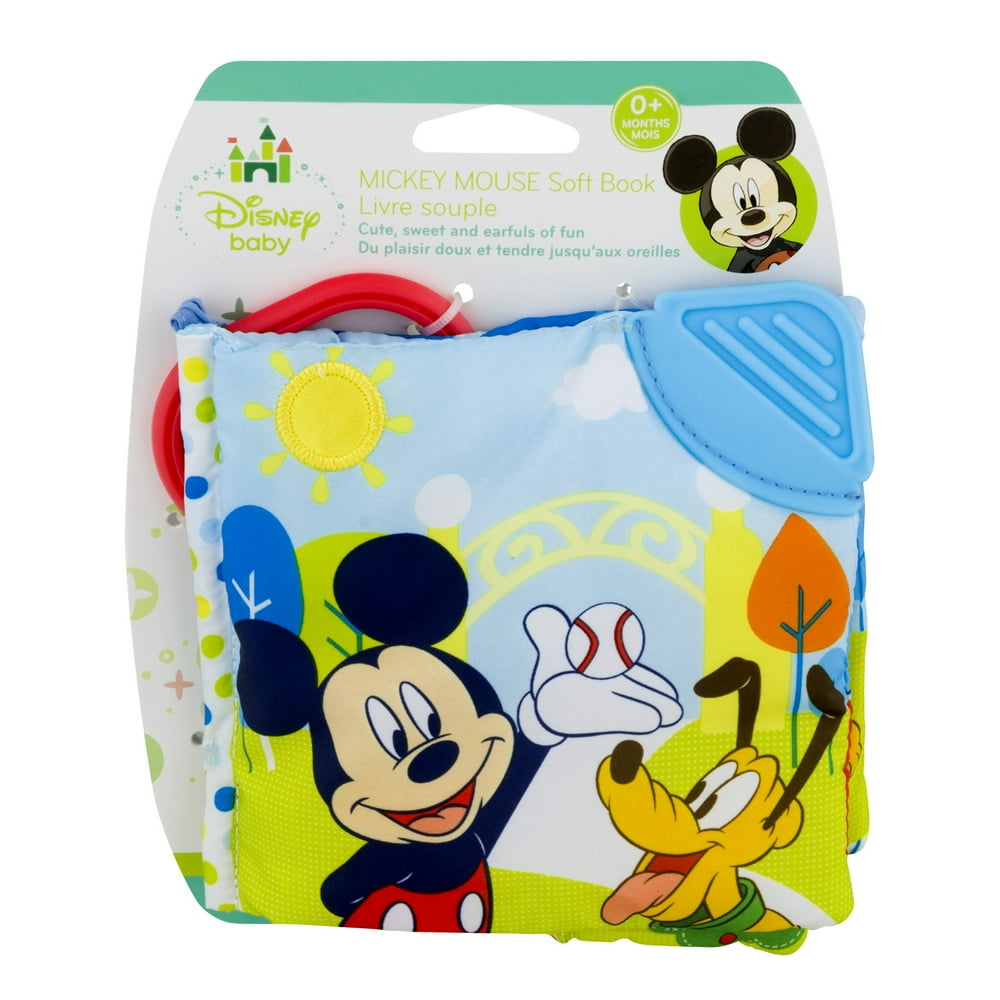 mickey mouse book with figurines