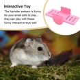 thumbnail image 4 of Hamster Swing PVC Seesaw Small Toy Bear Exquisite Mini Interactive Tools Activity Deck DIY Colorful Playing Accessories Plate Interactive Activity Pets pink, 4 of 8