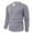 Light Gray, variant on Men's Knit Pullover Sweater Notch Neck Long Sleeve Casual Ribbed Top