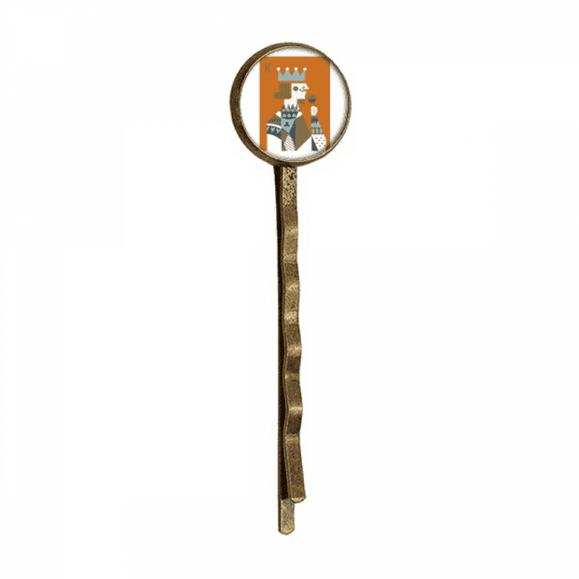 Cartes à Jouer K Illustration Pattern Rétro Cheveux en Métal Bobby Pin Headwear