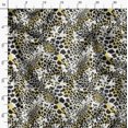 thumbnail image 3 of Soimoi Yellow Rayon Fabric Leopard Animal Skin Print Fabric by the Yard 56 Inch Wide, 3 of 6
