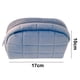 thumbnail image 2 of Bolso cosmético del bolso del maquillaje de la felpa para las mujeres, bolso grande del artículo de tocador del viaje del color sólido de la cremallera, 2 of 6