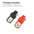 thumbnail image 4 of Mduoduo 2 Pcs Battery Terminal Cable Clamp Negative + Positive Top-Post for Toyota Chevy, 4 of 8