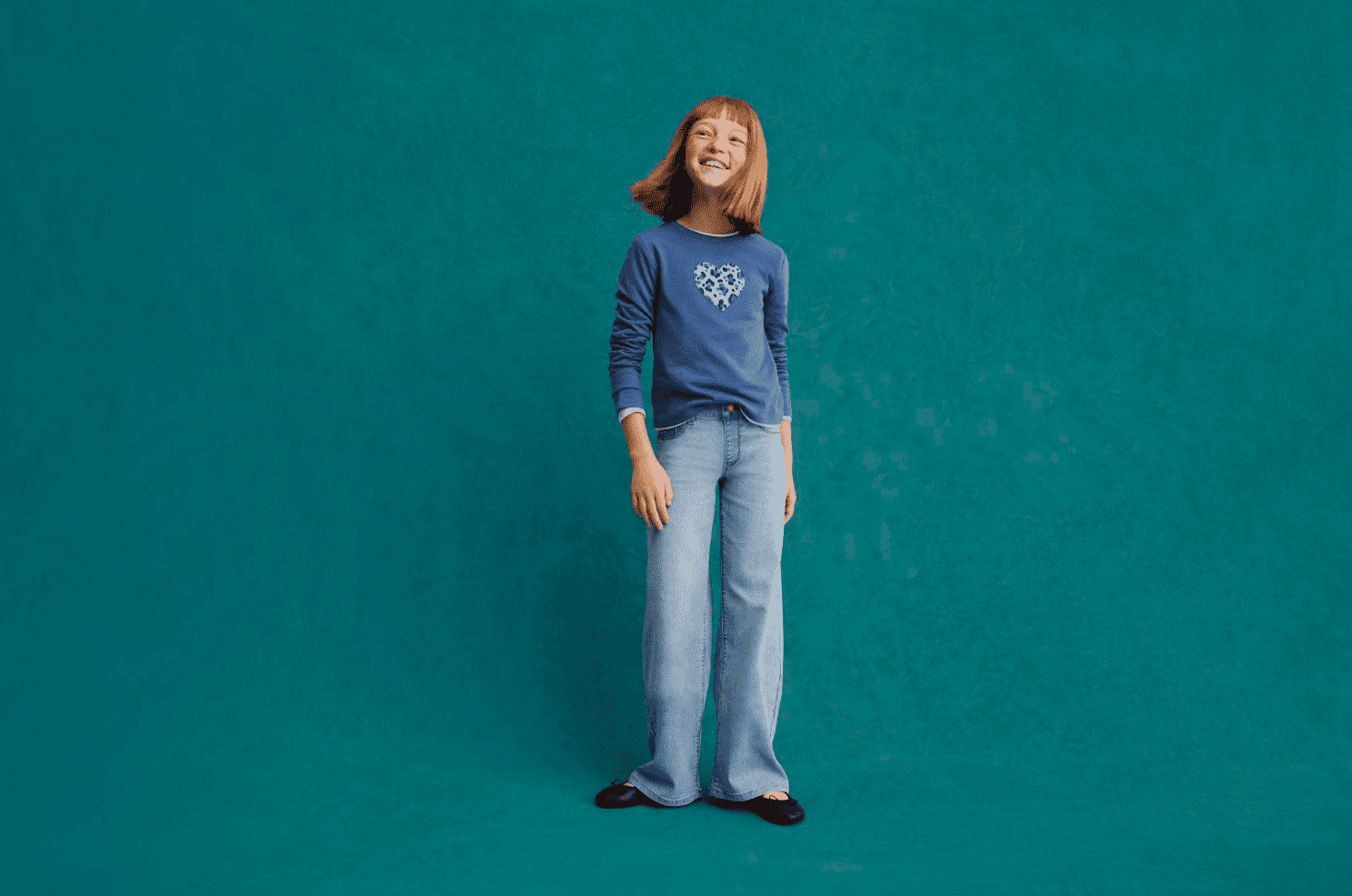 Wonder Nation Girls Embellished Tee with Long Sleeves, Sizes 4-18 & Plus