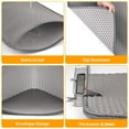 thumbnail image 3 of Cat Litter Mat Double Layer Waterproof Urine Proof Trapping Mat 1 Pack (Gray, 45x27 Inch), 3 of 8