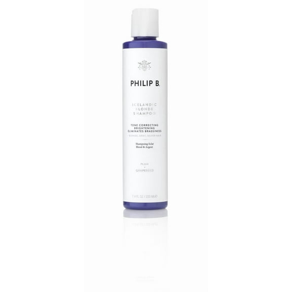 Philip B Icelandic Blonde Tone Correcting Shampoo, Plum Extracts, 7.4 fl oz