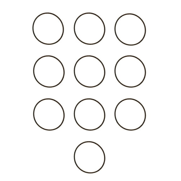 RAParts Set of 10 Gasket 184182M3 Fits Massey Ferguson Tractor 178 565 250 543 65 390 290 675 461 375 690 185 360 188 155