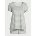thumbnail image 6 of Joyspun Women's Cotton Blend T-Shirt and Shorts Pajama Set, 2-Piece, Sizes S to 3X, 6 of 6