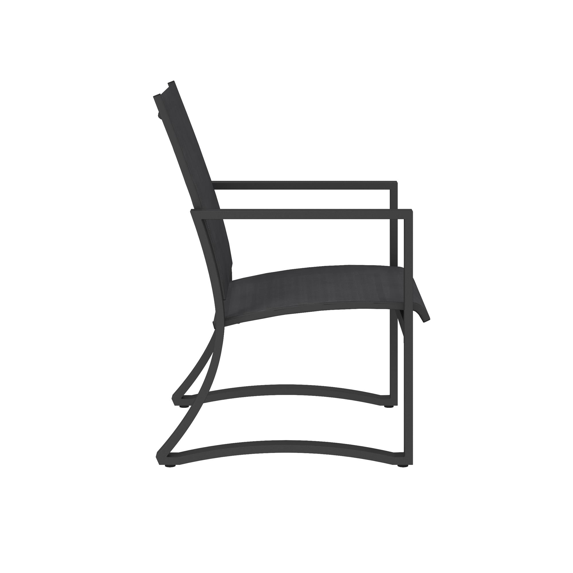 COSCO Outdoor Furniture, Patio Dining Chairs, 6 pack, Steel, Navy Sling
