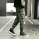 thumbnail image 2 of Pantalones de hombre color caqui Harem pantalones cargo apilados para hombres otoño sueltos Harajuku diseñador alta calidad talla grande moda ajuste regular, 2 of 5