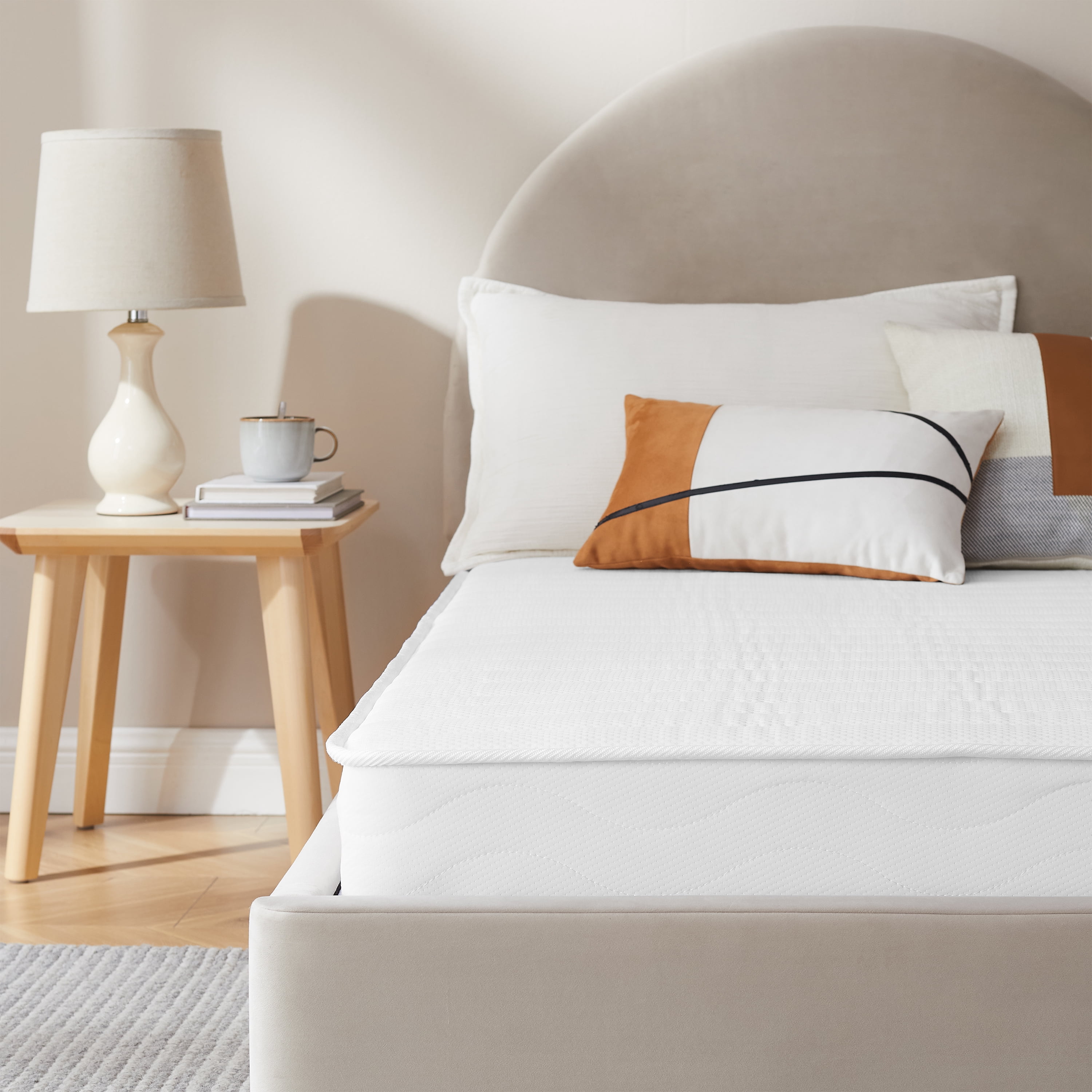 Full Size Innerspring Mattresses, 6-Inch Medium Firmness Bonnell Spring Mattress,Even Support & Lasting Comfort for Balanced Sleep.Full size., White Memory Foam Mattresses,Bedroom Mattresses