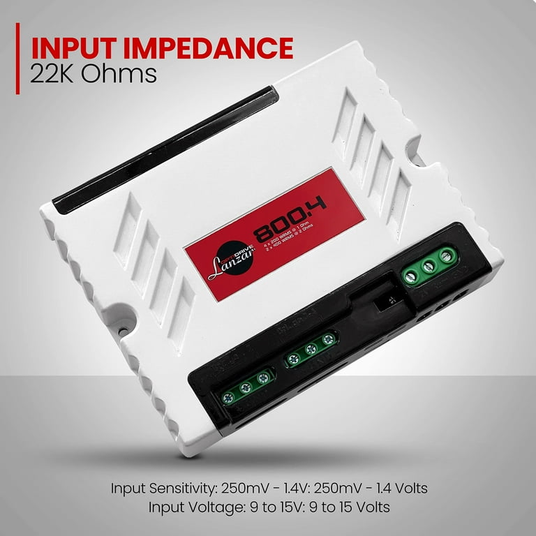 Lanzar 800X4.1 800w 4 Ch 1 Ohm Made In Brazil - Walmart.com