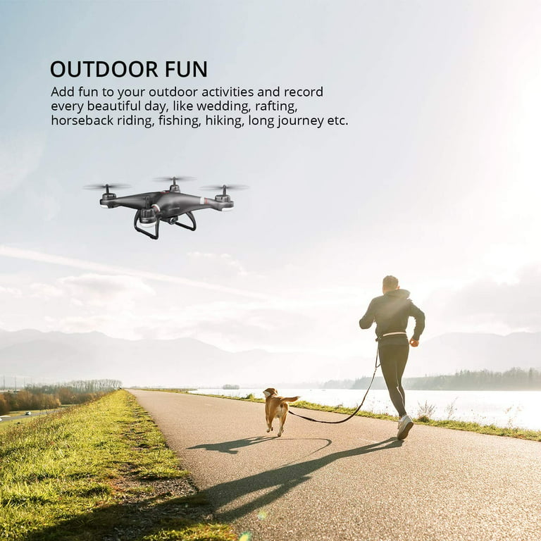 Holy Stone GPS Drone with 1080P HD Camera FPV Live Video for Adults and  Kids, Quadcopter HS110G Upgraded Version, 2 Batteries, Altitude Hold,  Follow