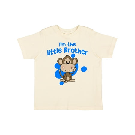 

Inktastic I m the Little Brother with Cute Monkey Gift Toddler Boy Girl T-Shirt