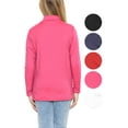 thumbnail image 3 of Stretch Is Comfort Girl's Oh So Soft Long Sleeve Mock Neck Top | Child Size 4-16, 3 of 6