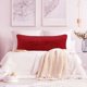 thumbnail image 2 of Body Pillow Cover Soft Shaggy Plush Long Faux Fur Pillowcases with Zipper Closure Fuzzy Mongolian Velvet Pillow Body/20x54inch Red Unique Bargains Funda de Almohada, 2 of 6