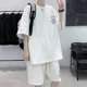 thumbnail image 4 of Nuevo conjunto de verano para hombre con diseño de gofres, camiseta de manga corta y pantalones cortos, conjunto de 2 piezas, ropa deportiva, chándal de moda, conjunto para correr, 4 of 5