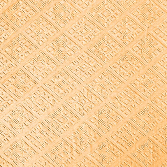 Ahgly Company Indoor Square Solid Orange Modern Area Rugs, 4' Square