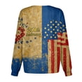 thumbnail image 5 of Scrubs Jackets for Women Usa Flag Graphic Print Medical Nurse Uniforms Casual Long Sleeve Crew Neck Scrub Top Trendy Independence Day Tops, 5 of 5