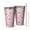 Pioneer Flower Floral-1, variant on 16oz Tumblers Pioneer Flower Floral Print Pattern Stainless Steel Vacuum Insulated Double Wall Travel Tumbler Cups Mug with Lid and Straw,Cleaning Brush for Coffee,Tea