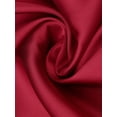 thumbnail image 5 of INSPIRE CHIC Women's Satin Pajama Silky 3/4 Sleeves Tie Waist Loungewear Robes M Red, 5 of 6