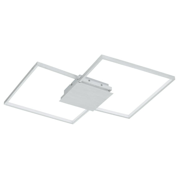 Eglo 204048A Milanius 2 Light 30" Wide Led Semi-Flush Ceiling Fixture - Silver