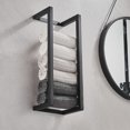thumbnail image 4 of Sheng Yi Home Improvement,Hardware,Wall mounted stainless steel black towel rack home bathroom towel rack, 4 of 12