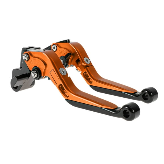 Short Long Brake Clutch Lever for Kawasaki VERSYS 650 2015-2023 Adjustable Motorcycle Handlebar Brake Lever Aluminum Alloy Orange Handle Black End