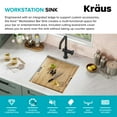 thumbnail image 5 of KRAUS Kore 17" Undermount Workstation 16 Gauge Single Bowl Stainless Steel Bar Kitchen Sink with Accessories, 5 of 8
