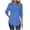 Blue-Shirts, variant on 3/4 Length Sleeve Womens Tops Summer Crew Neck Shirts Fashion Solid Petite Blouses Work Vacation T-shirts Top S-2XL