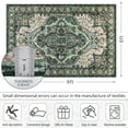 thumbnail image 7 of Homore Traditional Pattern Mystic Medallion Area Rug,6' x 9',Green, 7 of 7