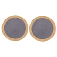 thumbnail image 4 of WRISTBIQUE Set of 2 Round Straw Woven Table Mats for Dining and Home Decor, 4 of 8