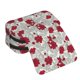 thumbnail image 4 of Disketp Leaves And Anemone Flowers In Red Grey Estuche de Lápices de Doble Capa con Tapa Abatible y Cremallera, Organizador Escolar para Adolescentes y Adultos, 4 of 7