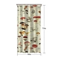 thumbnail image 5 of Brown Mushroom Sketch Beige Pattern Shower Curtain 36"x72" ,Bathroom Decorative Shower Curtains Set with 12 Hooks,Modern Waterproof Washable Shower Curtain, 5 of 6