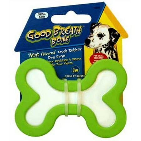 JW Pet Good Breath Bone Dog Toy Multi-Colored