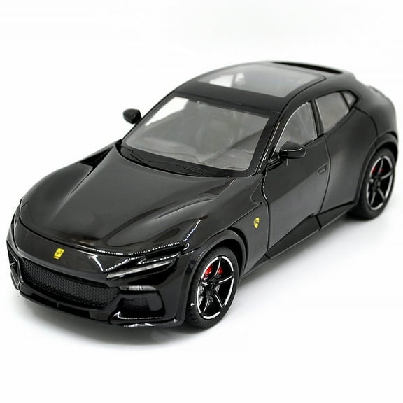 1: 22 Suitable for Ferrari Purosangue FUV High Simulation Alloy Car Model Static Decoration Sound and Light Model Children's Toy Birthday Gift