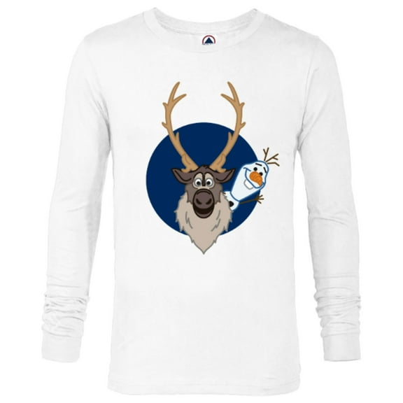Disney Frozen 2 Olaf and Sven T-Shirt - Long Sleeve T-Shirt for Men - Customized-White