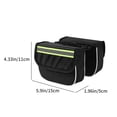 thumbnail image 2 of Large Storage Bags Hard Front Beam Bike Bag 15x11x5cm, Large Capacity Saddle Bag with Reflective Strip for Cycling, Bicycle Storage Accessory, 2 of 9