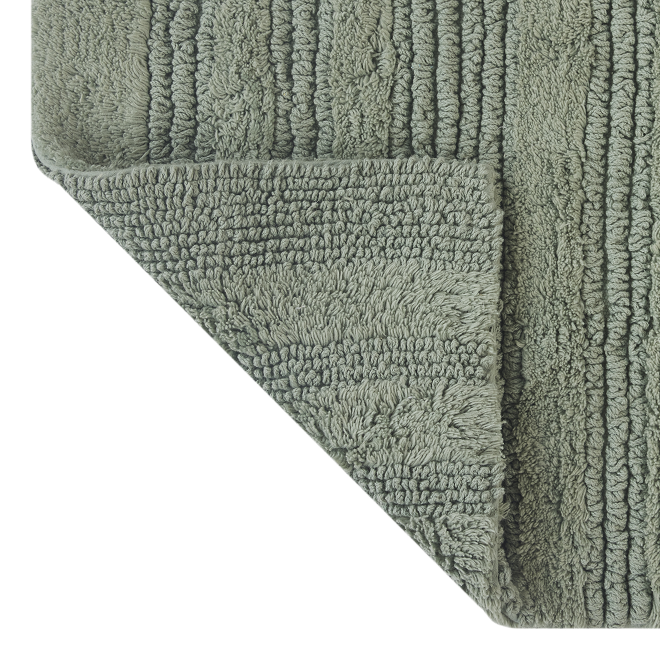 Better Homes & Gardens Cut & Loop Reversible 2-Piece Bath Rug Set, Green photo 4