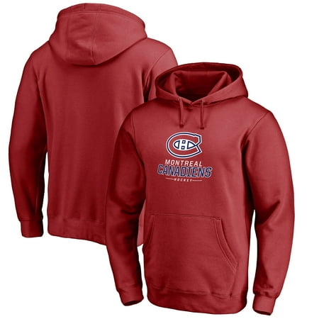 - Montreal Canadiens Team Lockup Pullover Hoodie - Red
