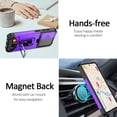 thumbnail image 6 of for Samsung S21 Case with Sliding Camera Cover Heavy Duty Protective Galaxy S21 Case with Card Holder Magnetic Kickstand Case for Samsung S21 5G 6.2 inch(Purple), 6 of 13