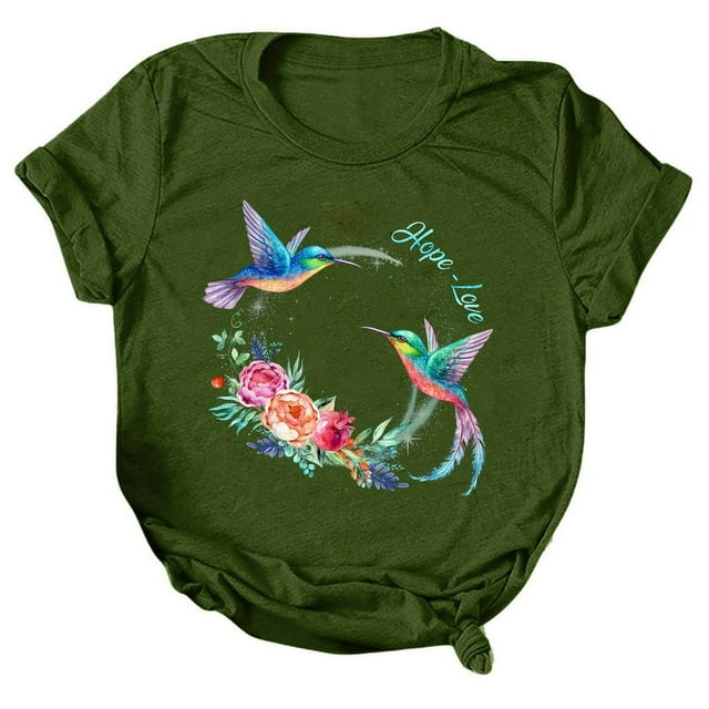 T-Shirt à Manches Courtes à Manches Courtes pour Femme