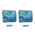 thumbnail image 2 of Quilted Laptop Sleeve for 13-16 Inch Laptops Protective Laptop Case Cover Lightweight Travel & Office Essentials Ocean Surface, 2 of 8
