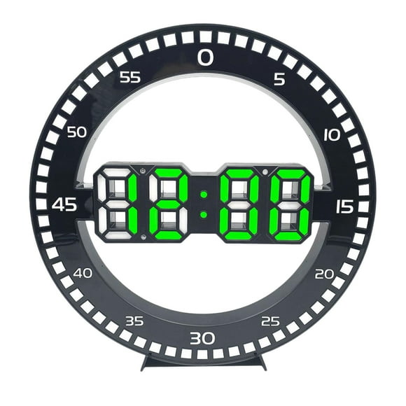 Reloj de pared digital Reloj electrónico redondo Decoración Relojes de oficina Zulema Reloj de pared digital