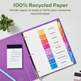 thumbnail image 4 of Avery EcoFriendly Recycled Dividers, 8 Tabs (3 Sets of 11081), 4 of 9